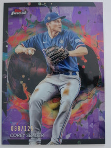 2024 Topps Finest Rare Purple Refractors 088/125 Corey Seager #231