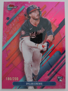 2025 Topps Finest Rare Magenta 180/200 Dylan Crews #280