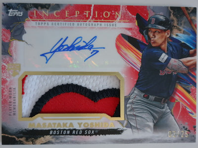 2023 Topps Inception Autograph Patch Red 02/25 Masataka Yoshida #IAP-MY