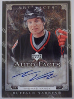 2006-07 Upper Deck Artifacts Auto-Facts Thomas Vanek #AF-TV