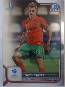 2022 Bowman Chrome Road to UEFA U21 Euros Tiago Dantas #18