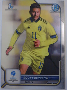2022 Bowman Chrome Road to UEFA U21 Euros Roony Bardghji #20