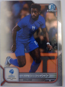 2022 Bowman Chrome Road to UEFA U21 Euros Ryan Sessegnon #102