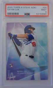 2020 Topps X Steve Aoki Gavin Lux #20 RC PSA 9