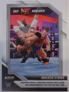 2022 Panini WWE NXT 2021 NXT Highlights Roderick Strong #28