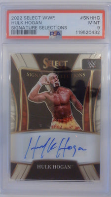 2022 Select WWE Signature Selections Hulk Hogan #SNHHG PSA 9
