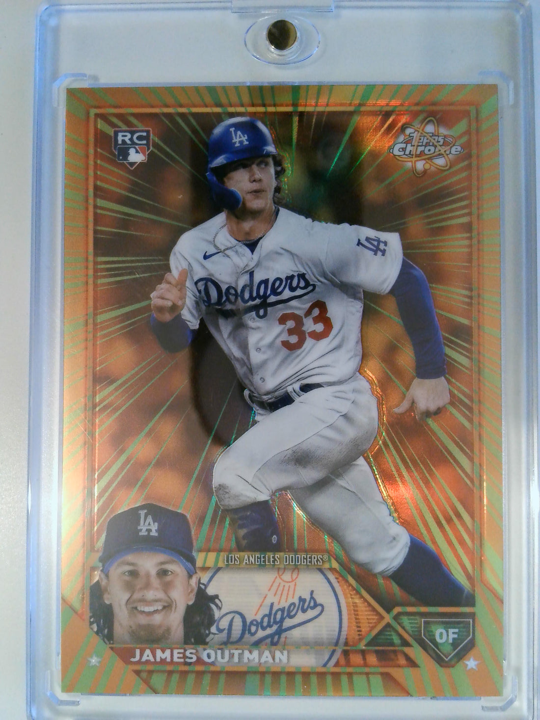 2023 Topps Chrome Update Radiating Rookies James Outman #RR-27 RC