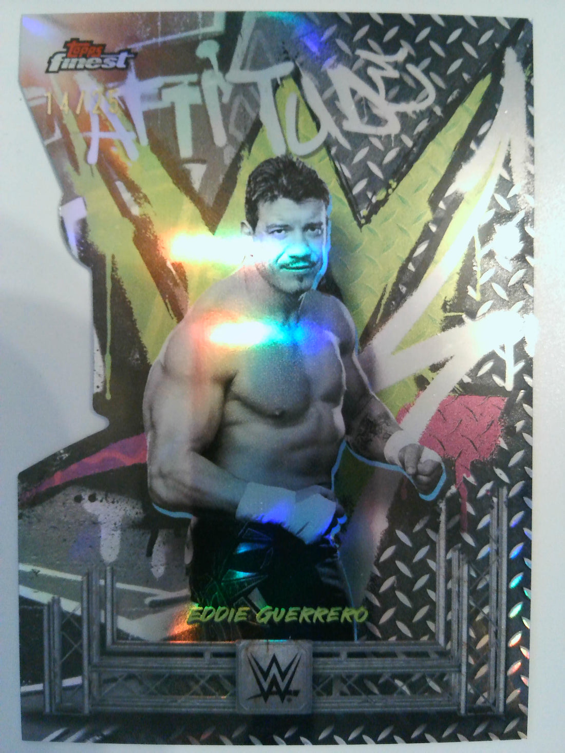 2025 Topps Finest WWE Die-Cut Rare 14/25 Eddie Guerrero #254