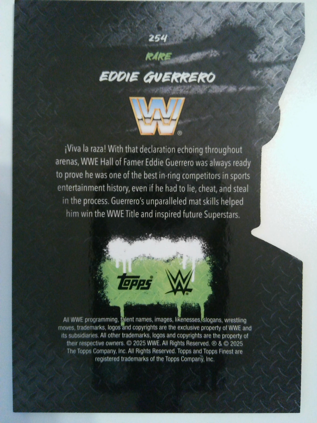2025 Topps Finest WWE Die-Cut Rare 14/25 Eddie Guerrero #254