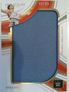 2023 Panini Immaculate Collection WWE Jumbo Ring Canvas 60/99 Rhea Ripley #JR-RHR
