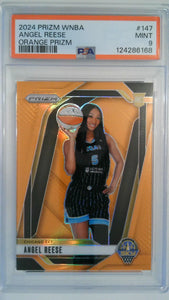 2024 Prizm WNBA Orange Prizm 63/99 Angel Reese #147 RC PSA 9