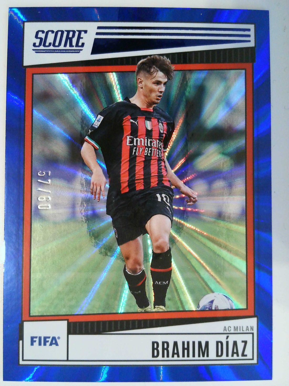 2022-23 Panini Score Blue Laser 57/60 Brahim Diaz #2