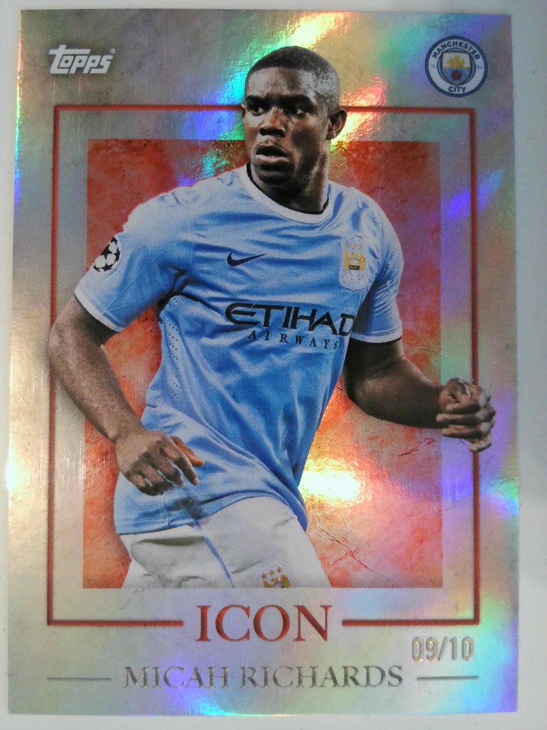 2022-23 Topps Manchester City Team Set Icons 09/10 Micah Richards