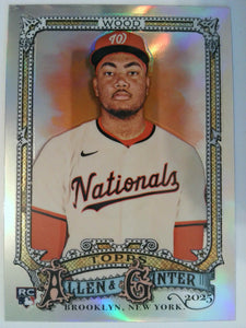 2025 Topps Allen & Ginter Chrome Refractor James Wood #101 RC