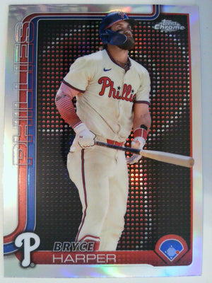 2025 Topps Chrome Lightboard Logo Variation Bryce Harper #150