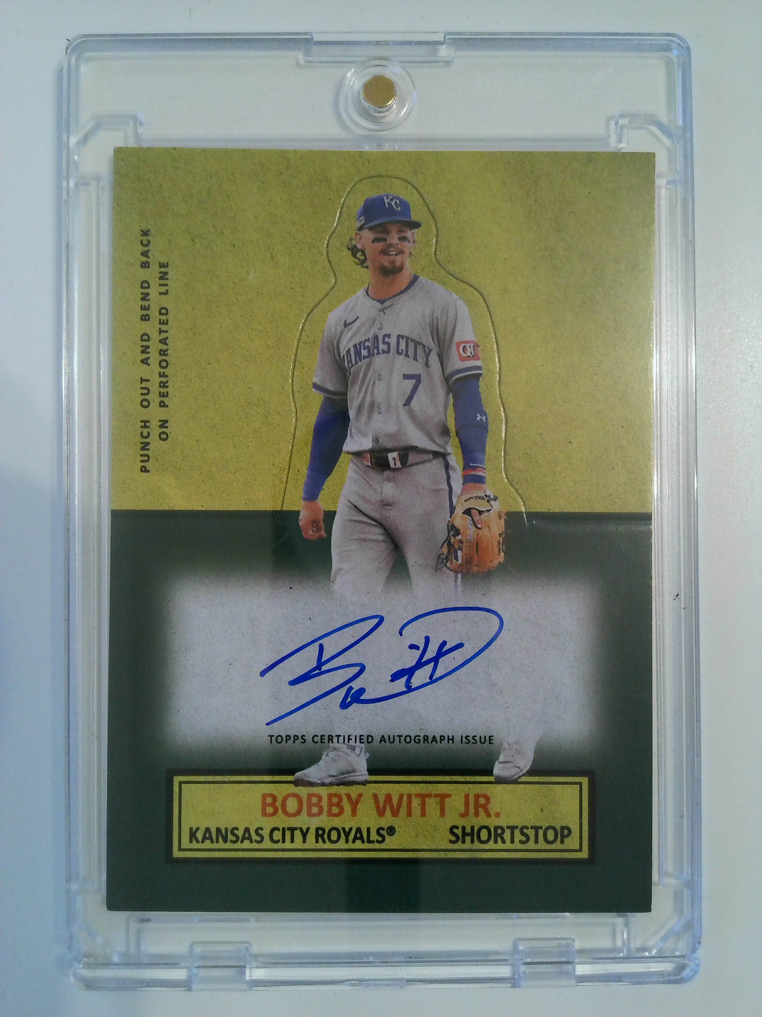 2025 Topps Archives 1964 Topps Stand-Ups Autographs Bobby Witt Jr. #64SUA-BW