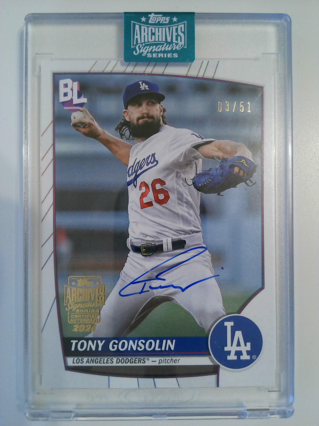 2024 Topps Archives Signature Series 03/51 Tony Gonsolin #193