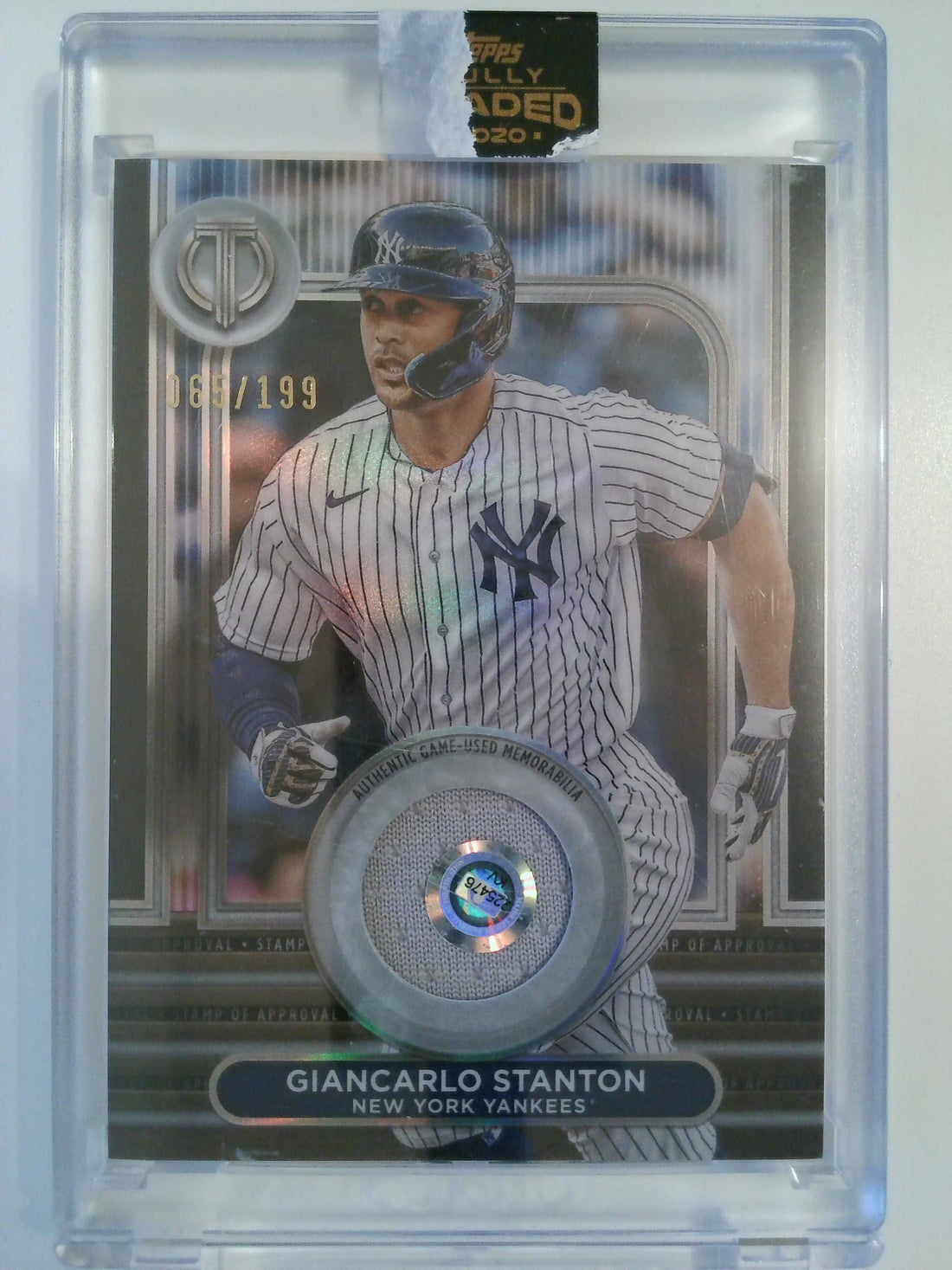 2024 Topps Tribute Stamp of Approval Relics 065/199 Giancarlo Stanton #SOA-GST