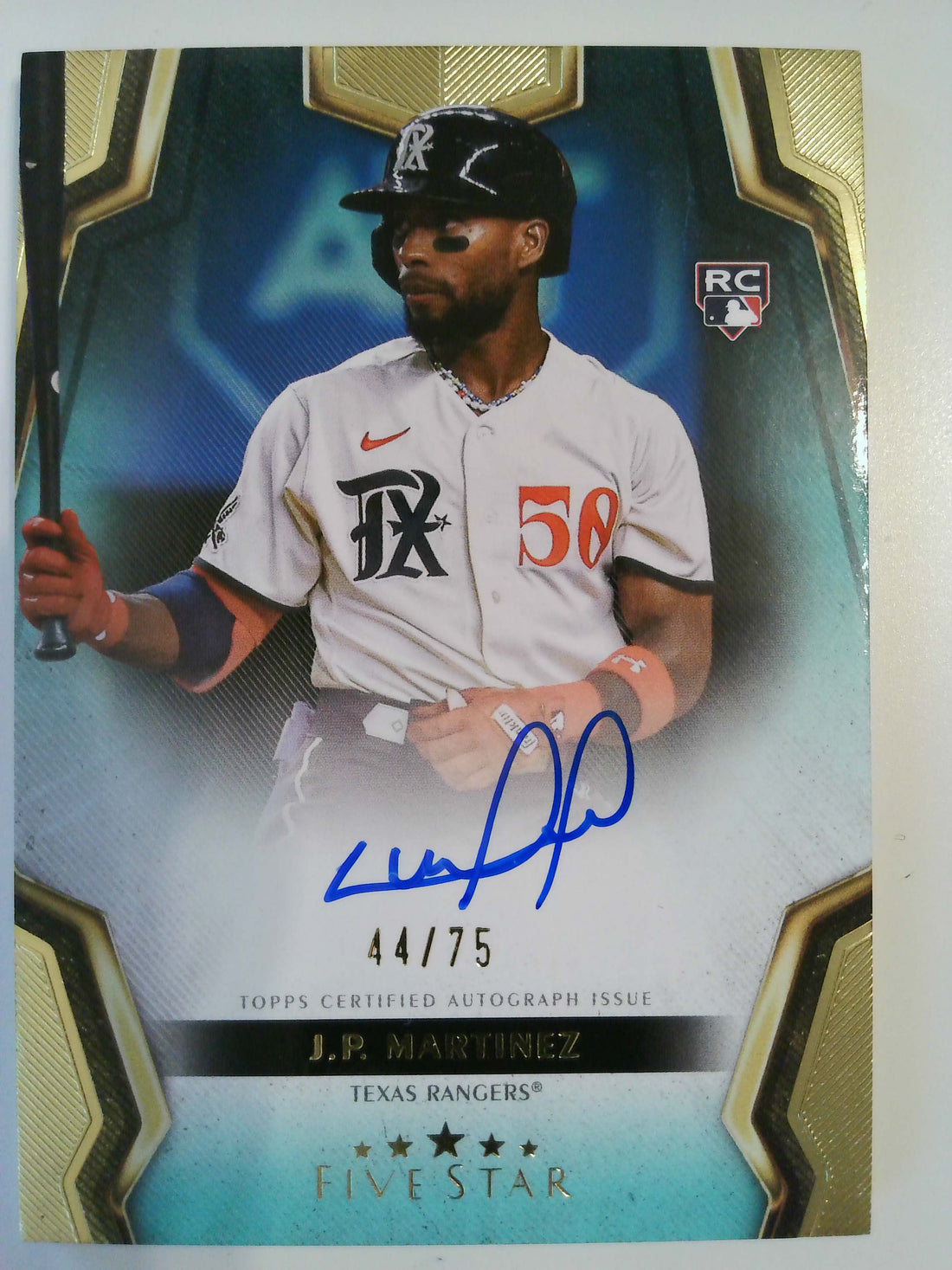 2024 Topps Five Star Aqua 44/75 J.P. Martinez #FSA-JMA RC