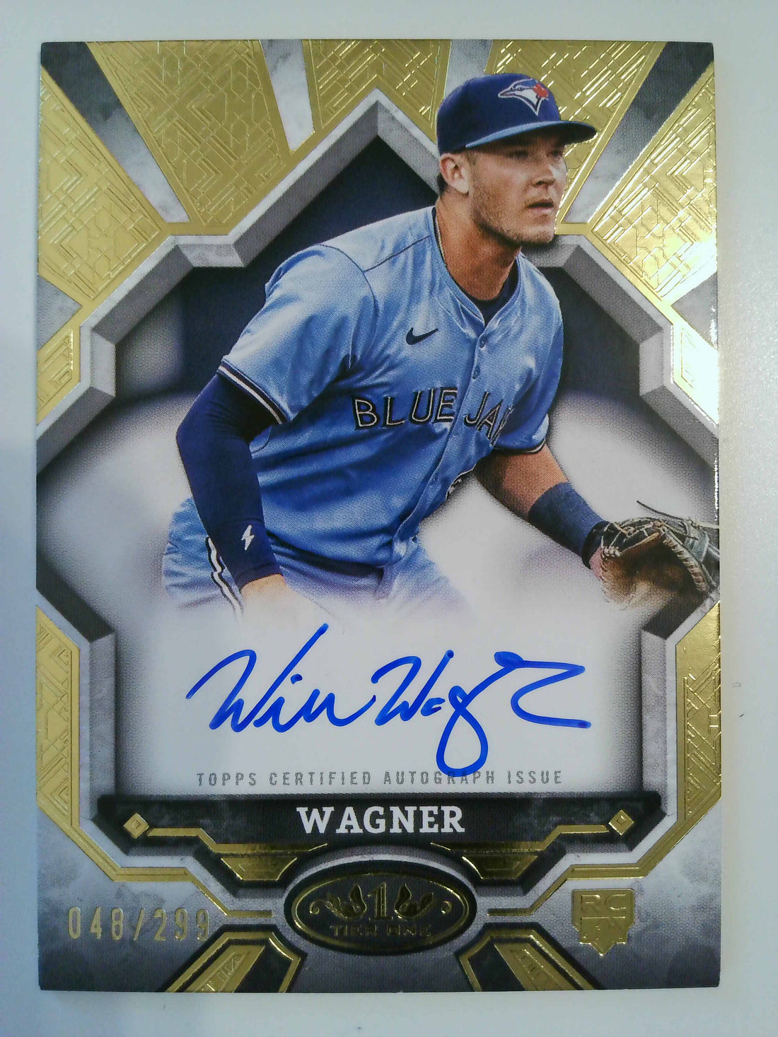 2025 Topps Tier One Break Out Autographs 048/299 Will Wagner #BOA-WWA RC