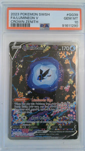 2023 Pokemon SWSH Crown Zenith FA/Lumineon V #GG39 PSA 10
