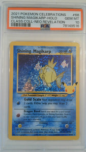 2021 Pokemon Celebrations Class Coll-Neo Revelation Shining Magikarp-Holo #66 PSA 10