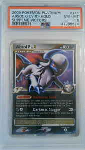 2009 Pokemon Platinum Supreme Victors Absol G LV.X - Holo #141 PSA 8