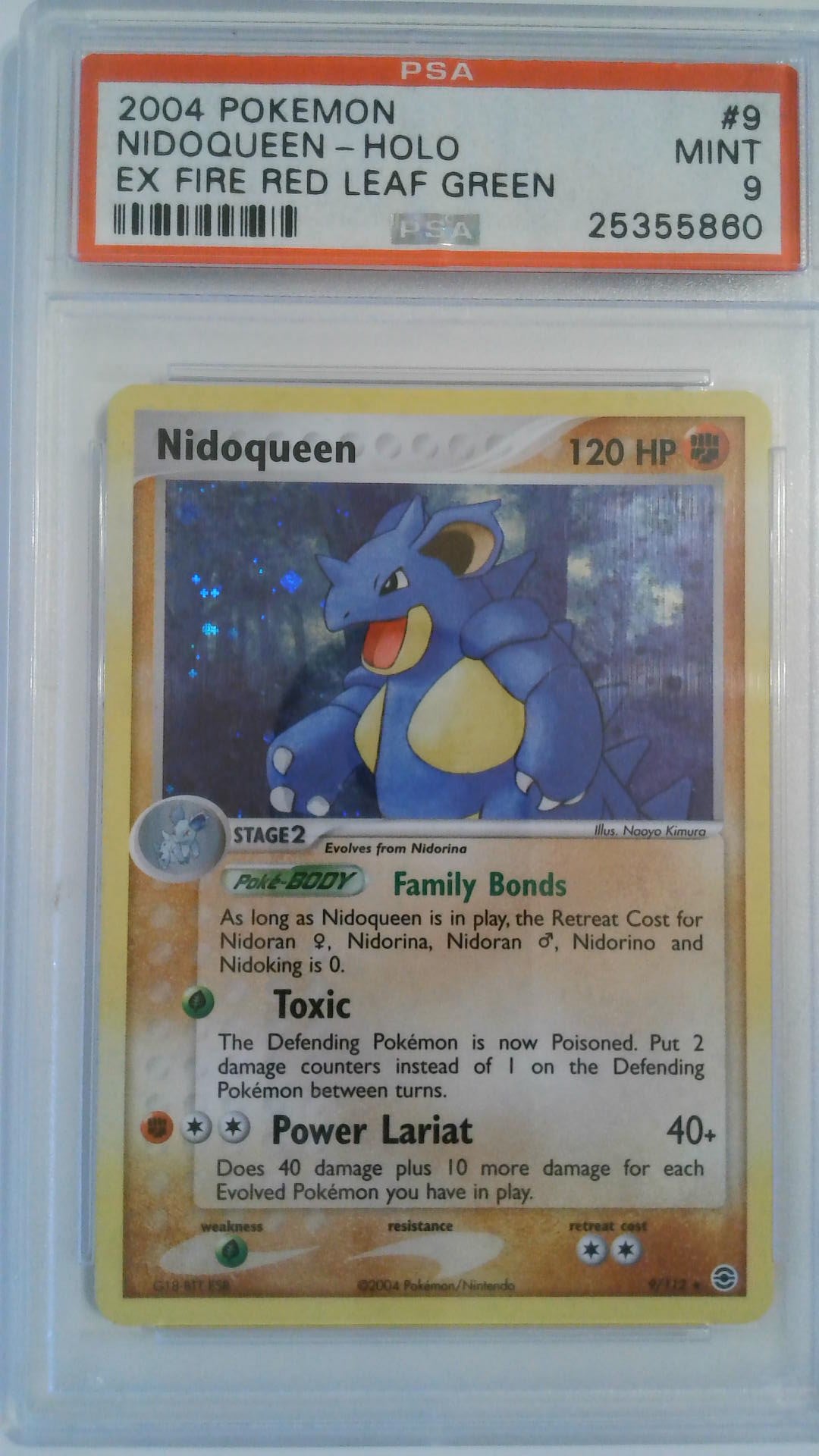 2004 Pokemon EX Fire Red Leaf Green Nidoqueen - Holo #9 PSA 9