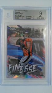 2023 Topps Chrome Finese Refractors Bo Nix #F4 RC BGS 9