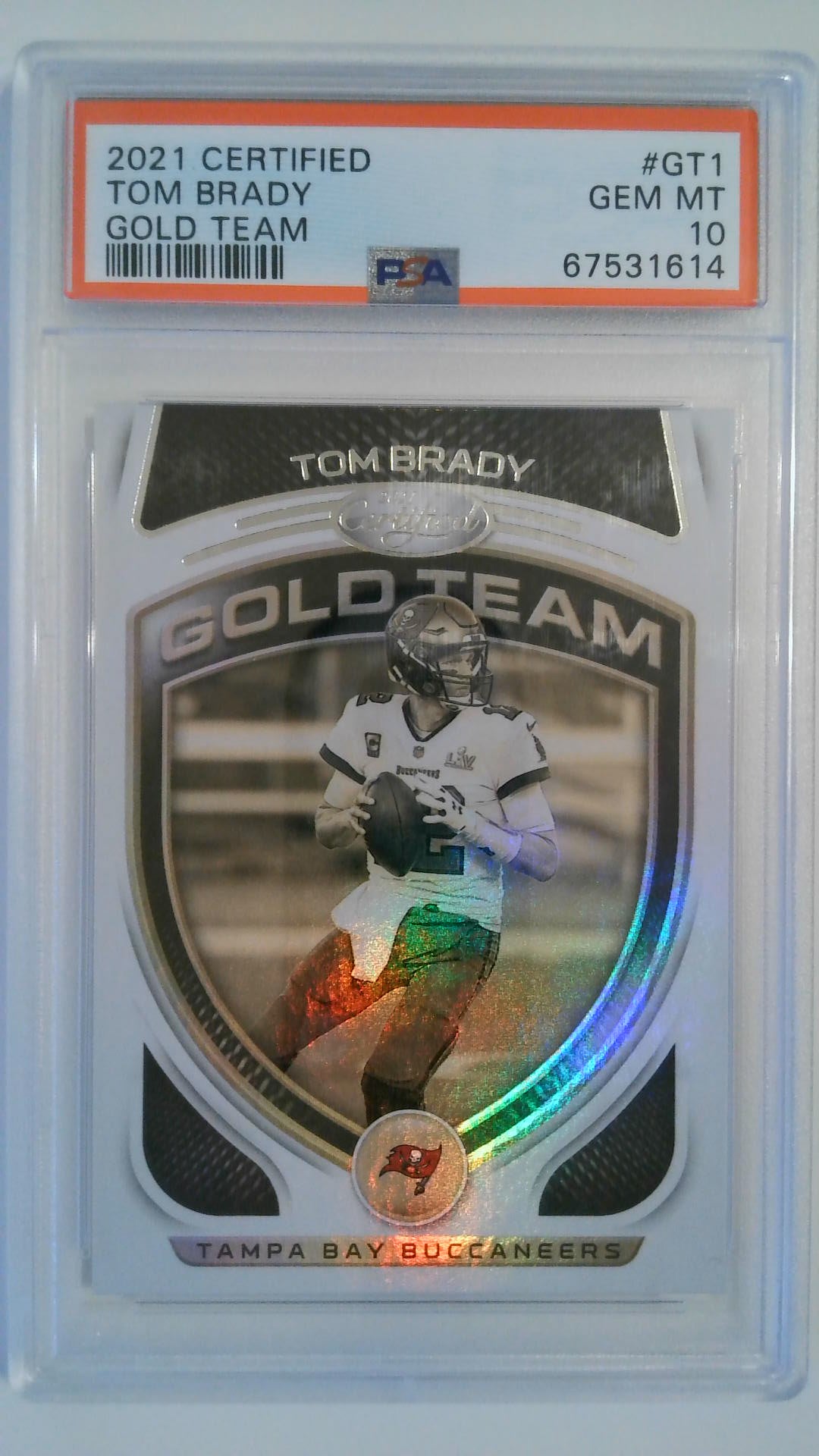 2021 Certified Gold Team Tom Brady #GT1 PSA 10