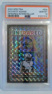 2023 Spectra Infrared-Interstellar 08/50 Davante Adams #I-DA PSA 10