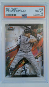 2024 Topps Finest Jasson Dominguez #83 RC PSA 10