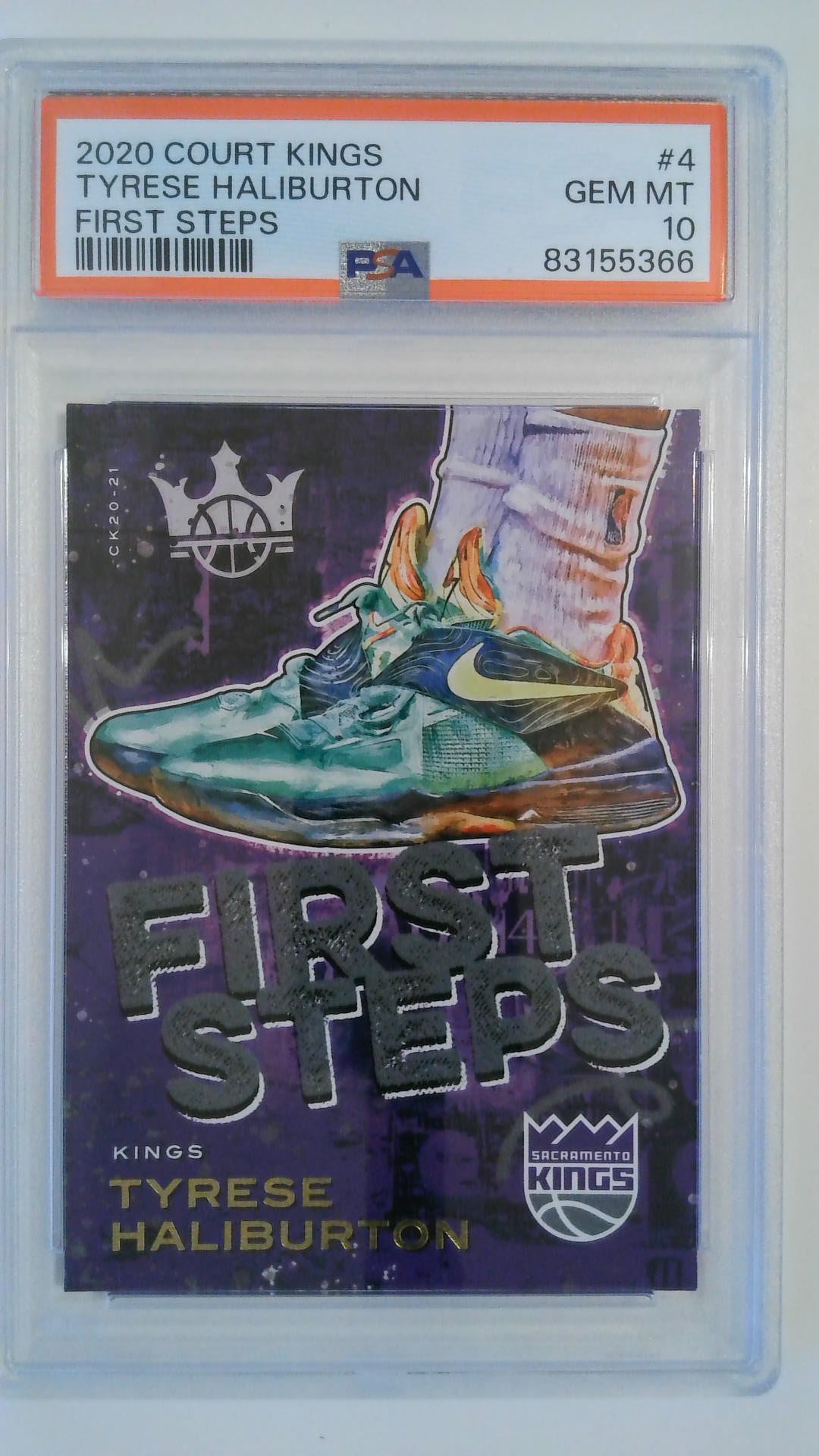 2020 Court Kings First Steps Tyrese Haliburton #4 PSA 10