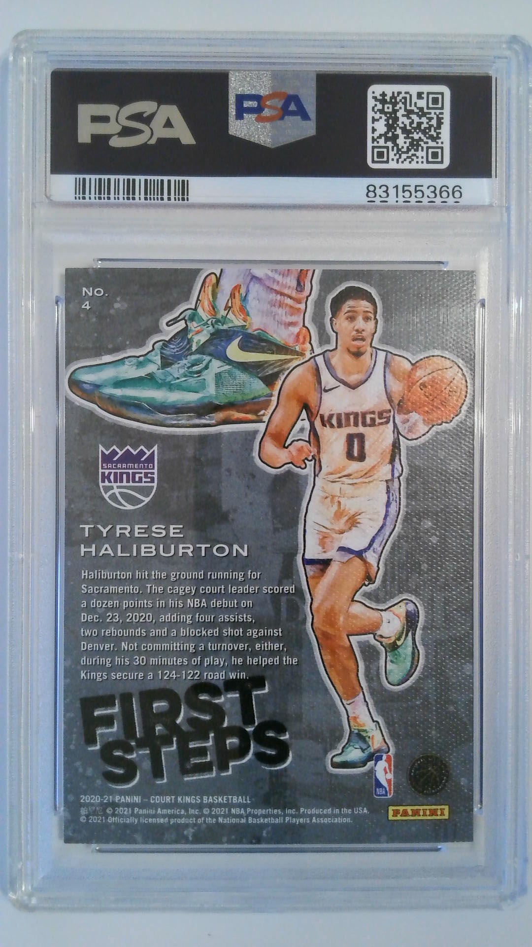 2020 Court Kings First Steps Tyrese Haliburton #4 PSA 10