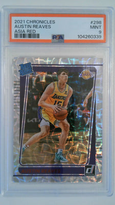 2021 Chronicles Asia Red 21/88 Austin Reaves #298 RC PSA 9