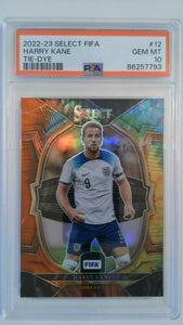 2022-23 Select Fifa Tie-Dye 05/49 Harry Kane #12 PSA 10