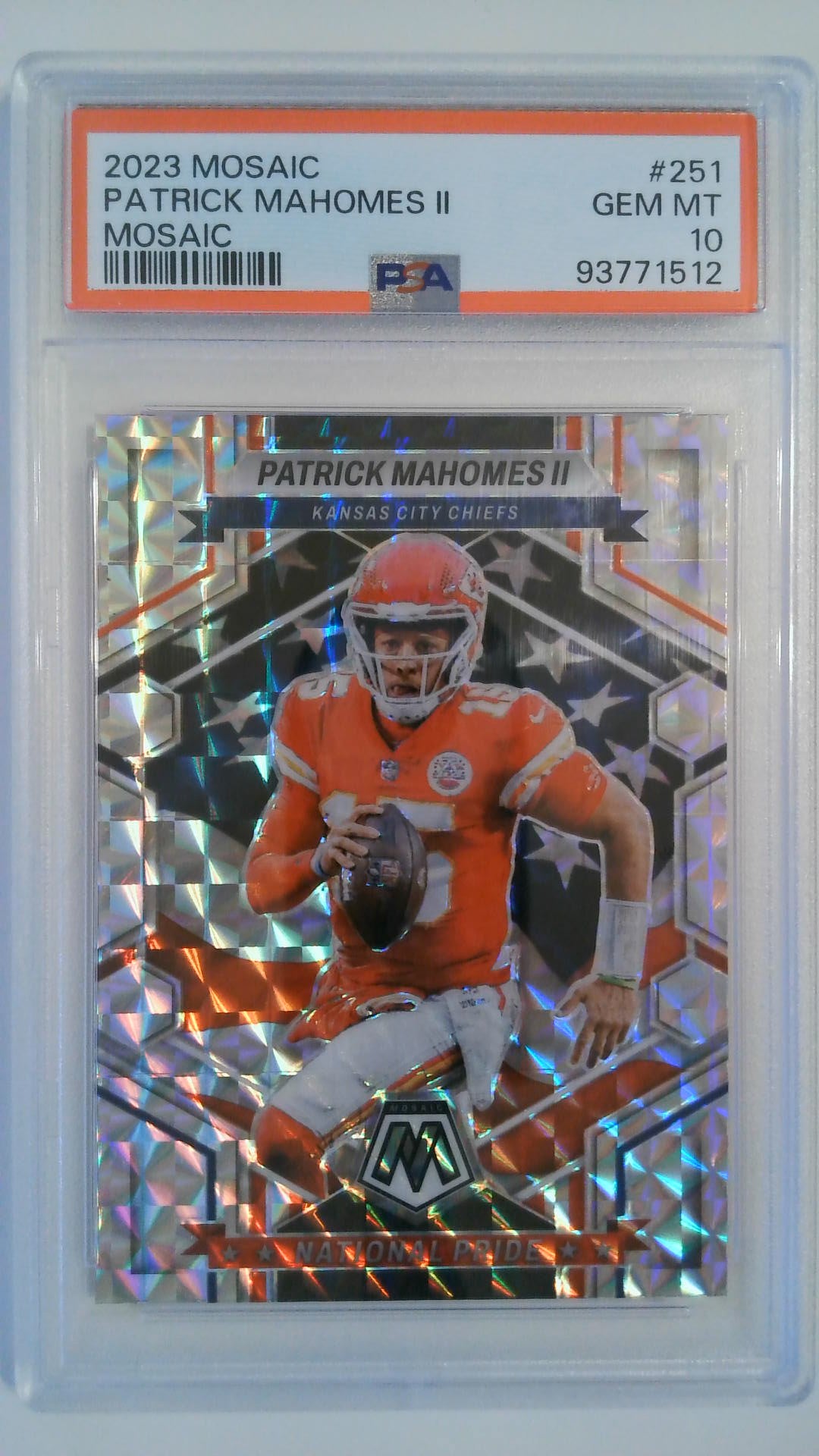 2023 Mosaic Mosaic Patrick Mahomes #251 PSA 10