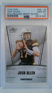 2018 Leaf SPCL Release Draft Silver Josh Allen #DS-06 PSA 10