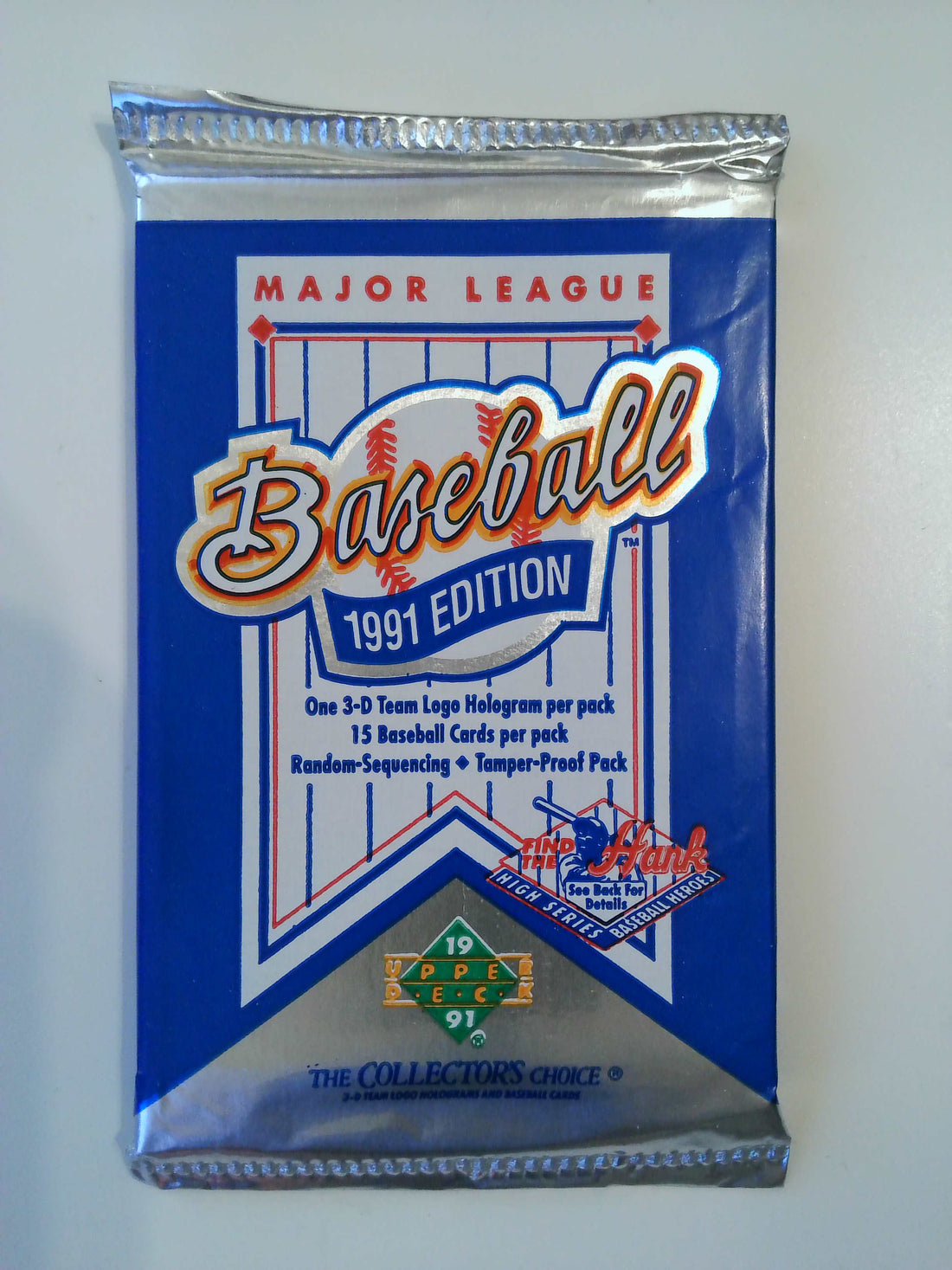 1991 Upper Deck Baseball Unopened High Series Pack (15 cards)