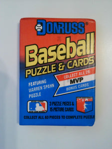 1989 Donruss Baseball Unopened Wax Pack (15 cards)
