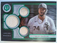 2024 Topps Tribute Tribute Triple Relics Green 37/99 Eloy Jimenez TTR-EJ