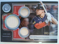 2024 Topps Tribute Tribute Triple Relics 092/199 Matt Olson #TTR-MO