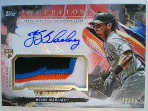 2023 Topps Inception Inception Autograph Patch Red 02/25 JJ Bleday #IAP-JB RC