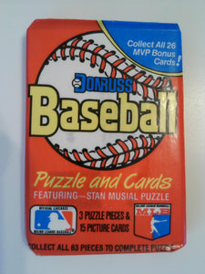 1988 Donruss Baseball Unopened Wax Pack (15 cards)