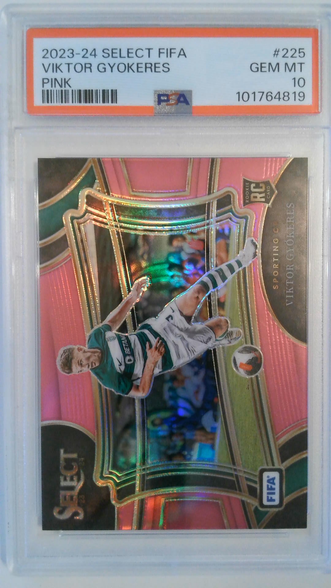 2023-24 Select FIFA Pink 27/75 Viktor Gyokeres #225 PSA 10