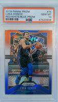 2019 Panini Prizm Red/White/Blue Prizm Luka Doncic #75 PSA 10