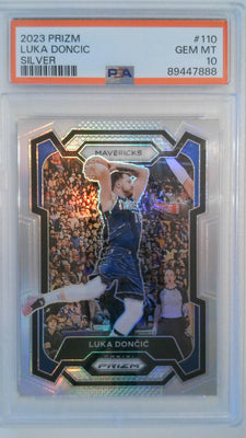 2023 Prizm Silver Prizm Luka Doncic #110 PSA 10