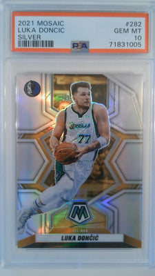 2021 Panini Mosaic Silver Luka Doncic #282 PSA 10