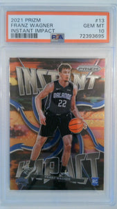 2021 Panini Prizm Instant Impact Franz Wagner #13 PSA 10