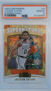 2023 Panini Contenders Supernatural Jayson Tatum #23 PSA 10